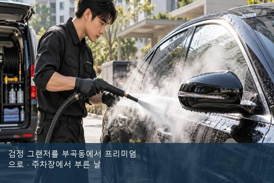 검정 그랜저를 부곡동에서 프리미엄으로 · 주차장에서 부른 날